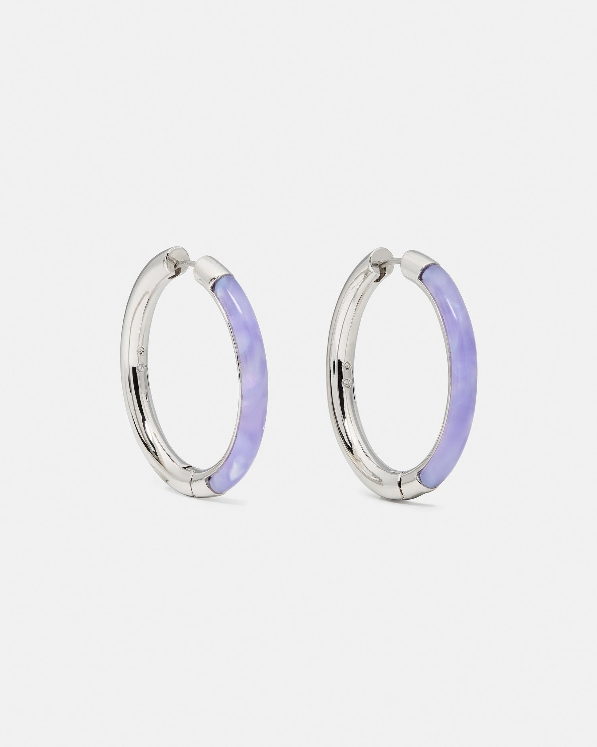 KM893-Hoops-Light Purple/Silver