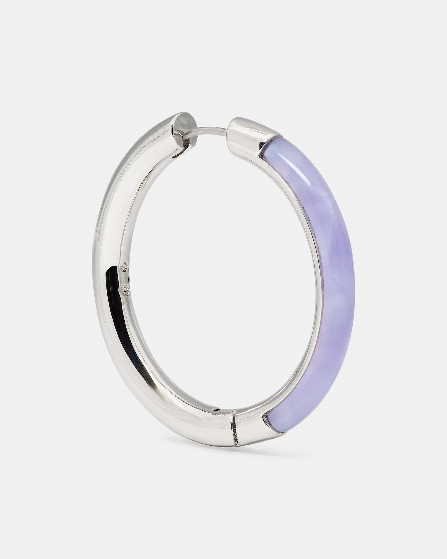 KM893-Hoops-Light Purple/Silver