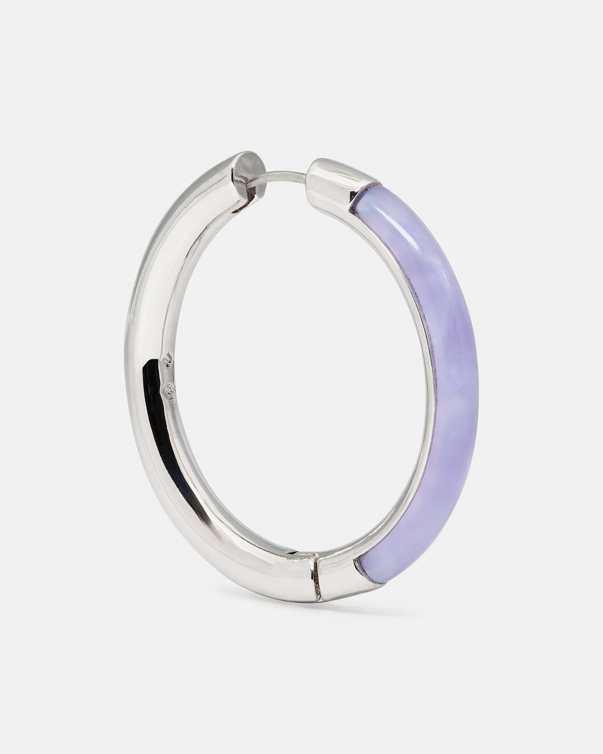 KM893-Hoops-Light Purple/Silver
