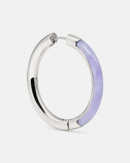KM893-Hoops-Light Purple/Silver