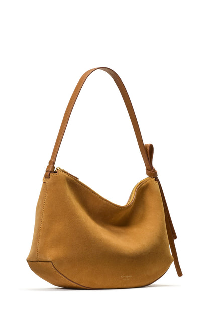 KM953-Loop Suede Large Shoulder Bag-Hickory Bark