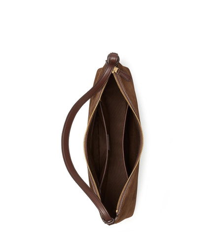 KM953-Loop Suede Large Shoulder Bag-Hot Fudge Multi