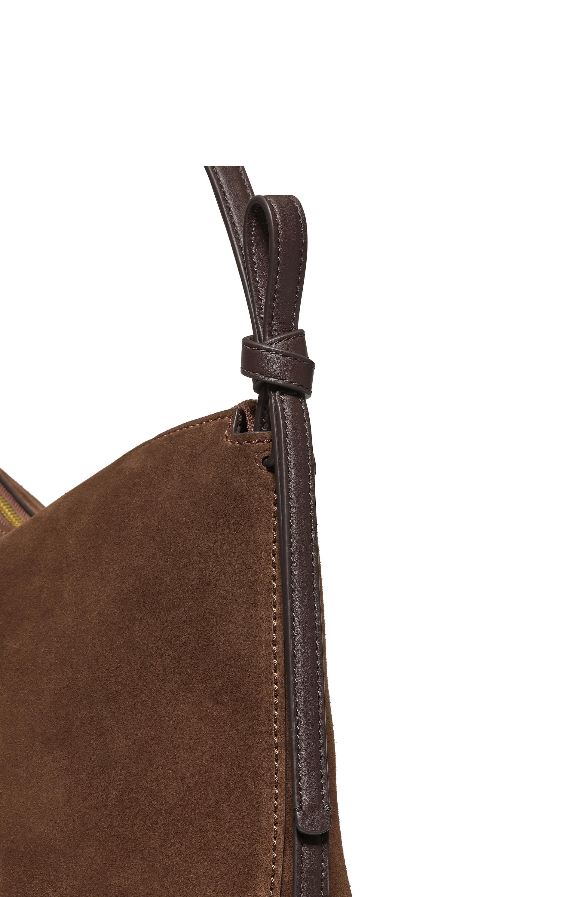 KM953-Loop Suede Large Shoulder Bag-Hot Fudge Multi
