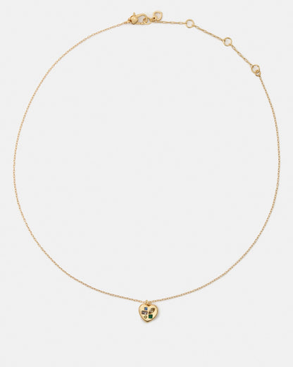 KM975-Self-Love Club Pendant-Gold Multi
