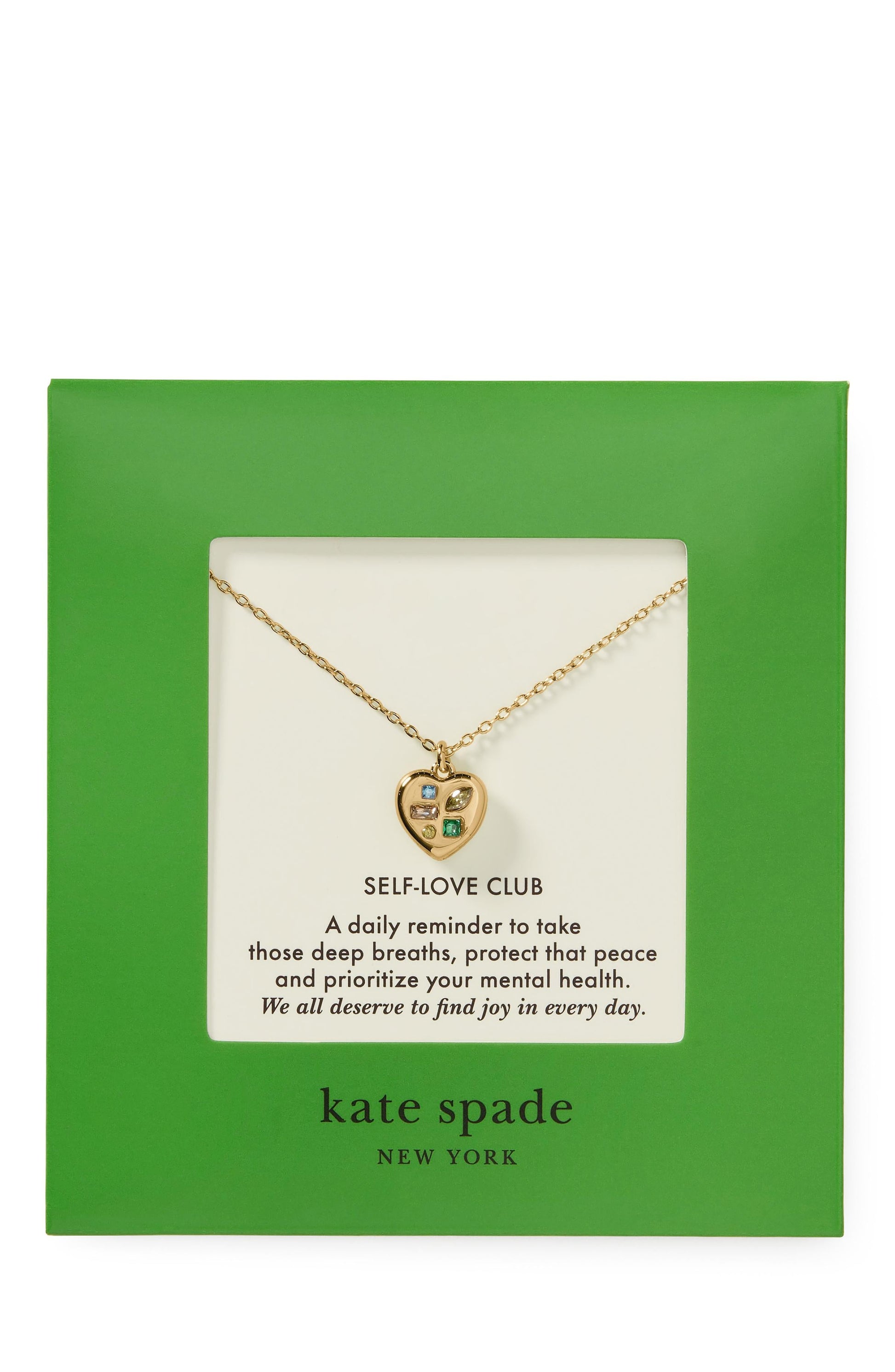 KM975-Self-Love Club Pendant-Gold Multi