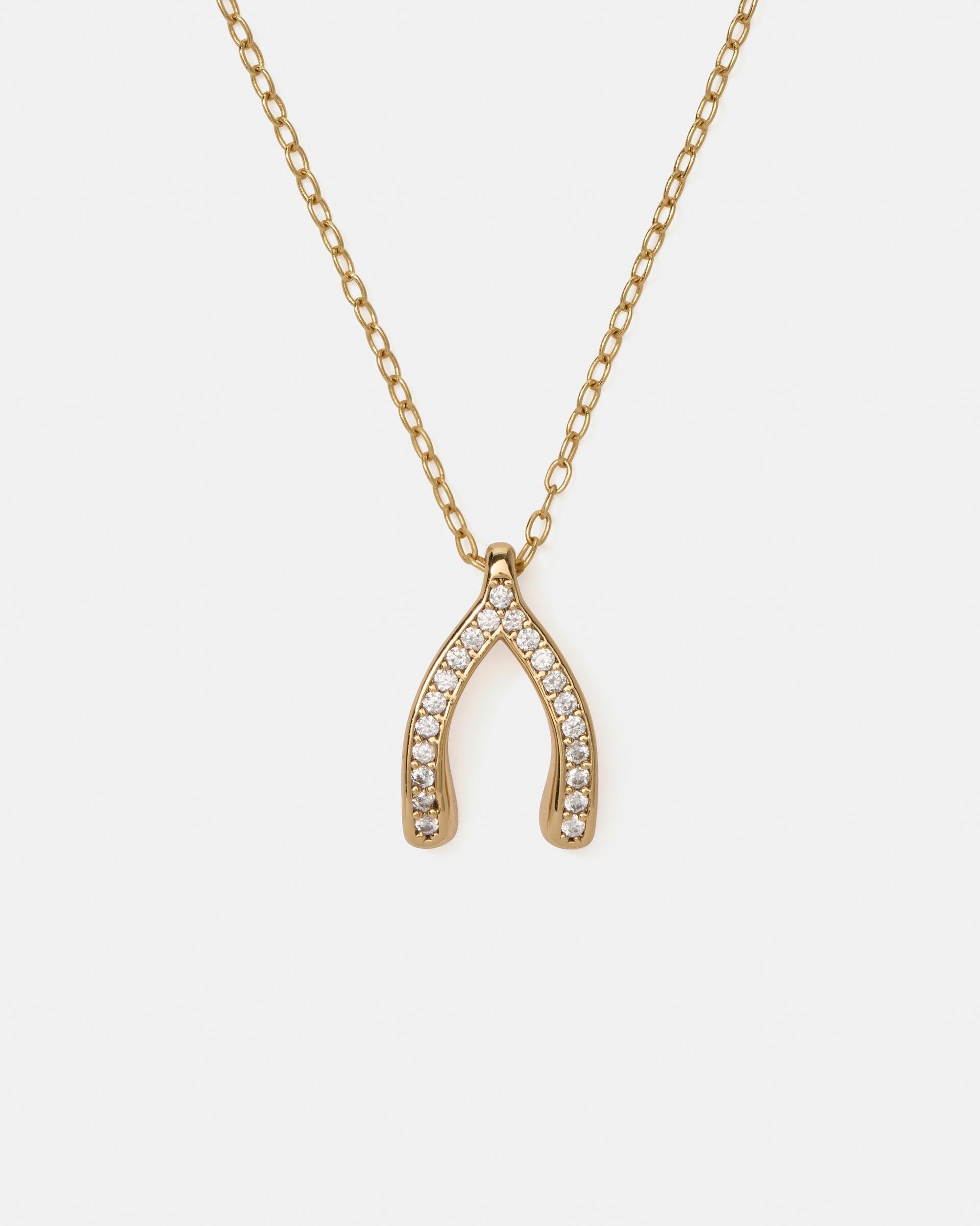 KM976-Dream Big Pendant-Clear/Gold