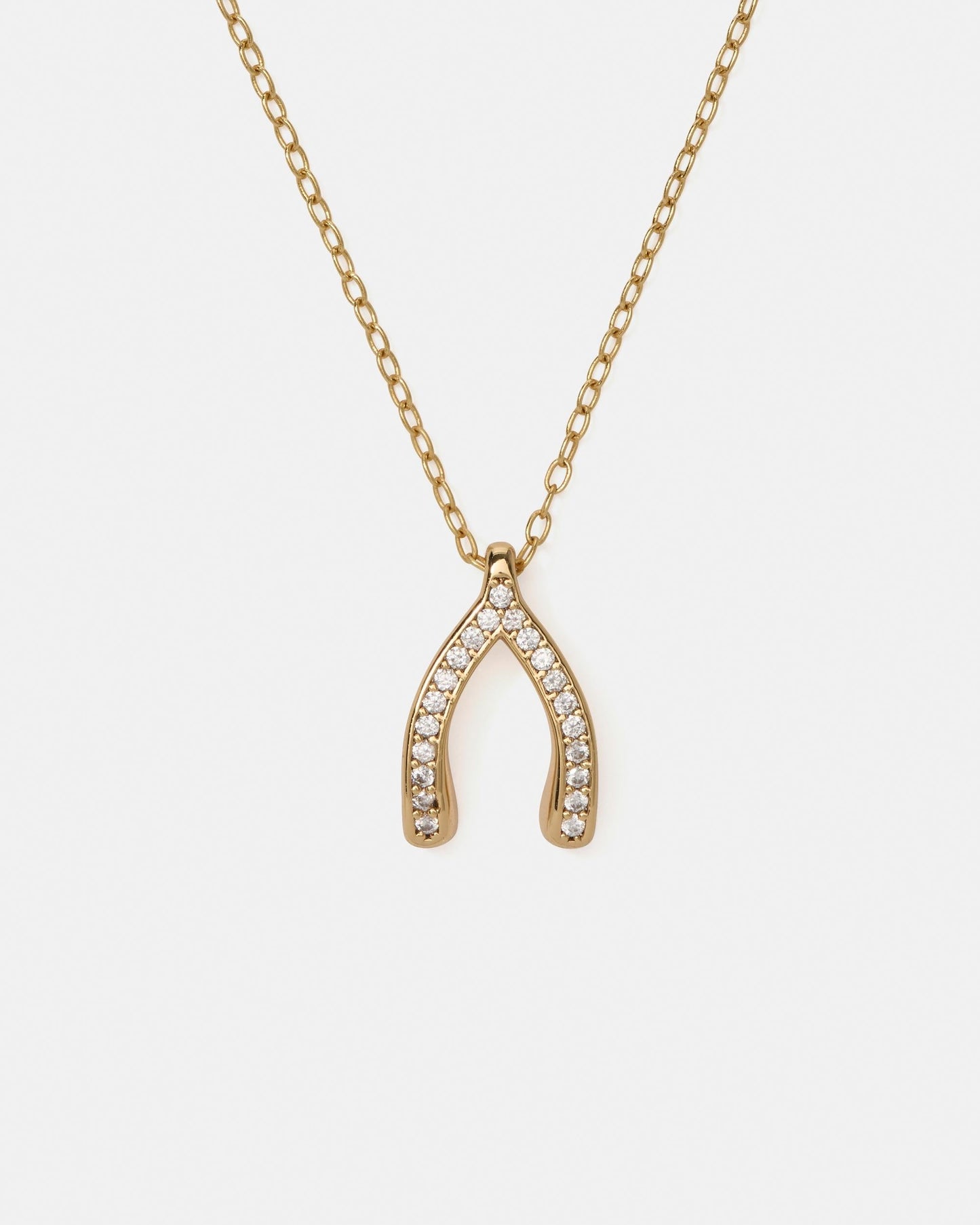 KM976-Dream Big Pendant-Clear/Gold