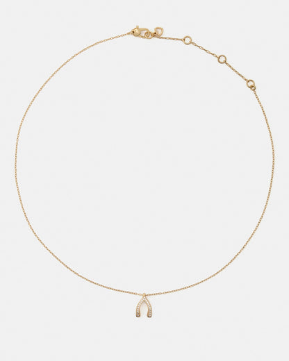 KM976-Dream Big Pendant-Clear/Gold