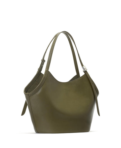 Deco Fine Grain Leather Tulip Tote