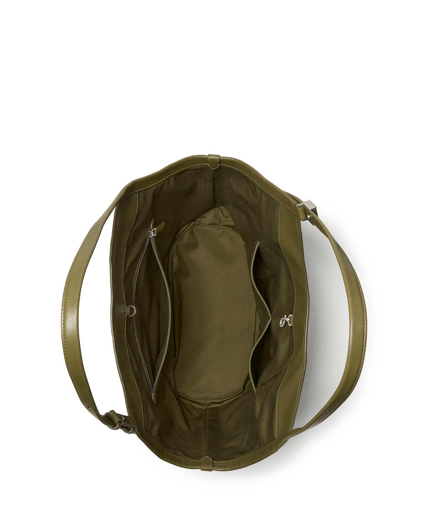 Deco Fine Grain Leather Tulip Tote