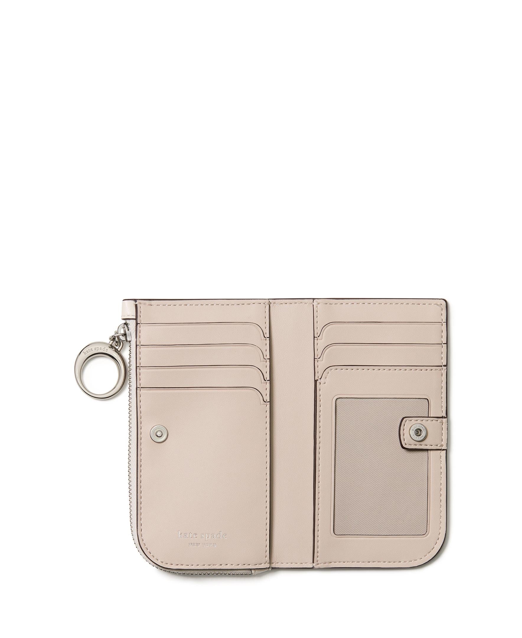 KN026-Halo Small Bifold Wallet-Cream