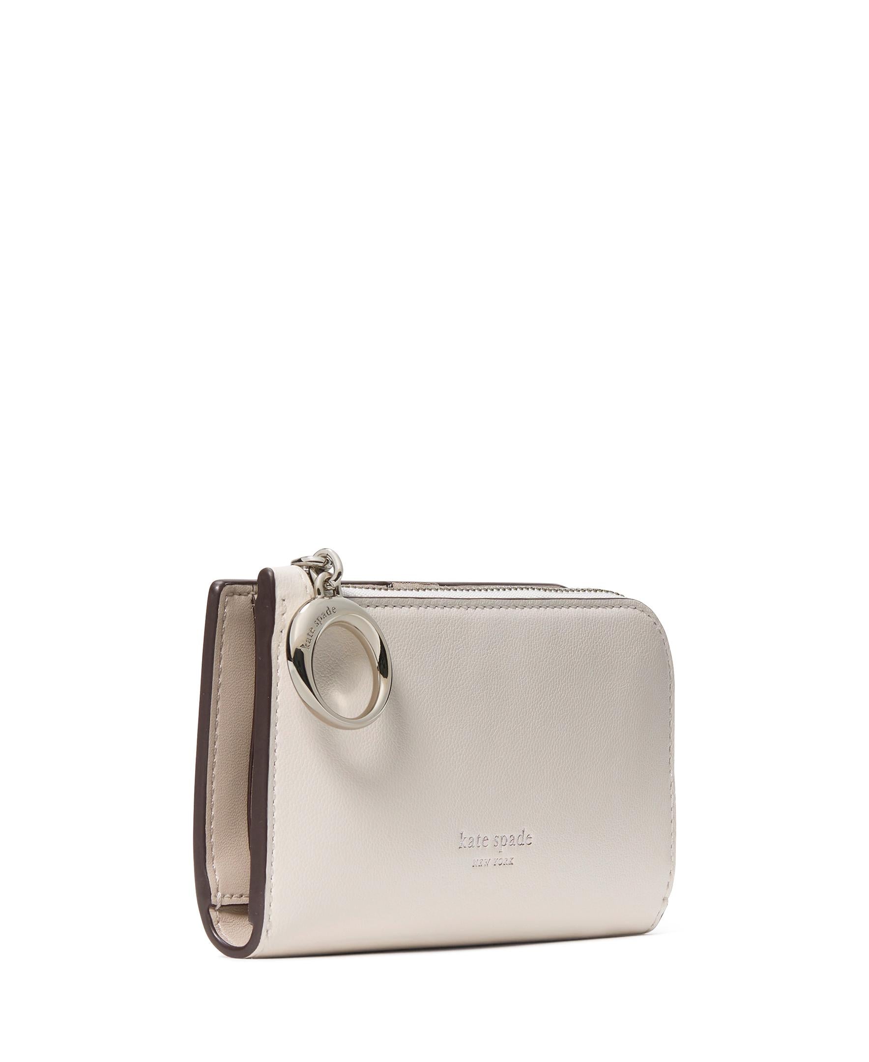 KN026-Halo Small Bifold Wallet-Cream