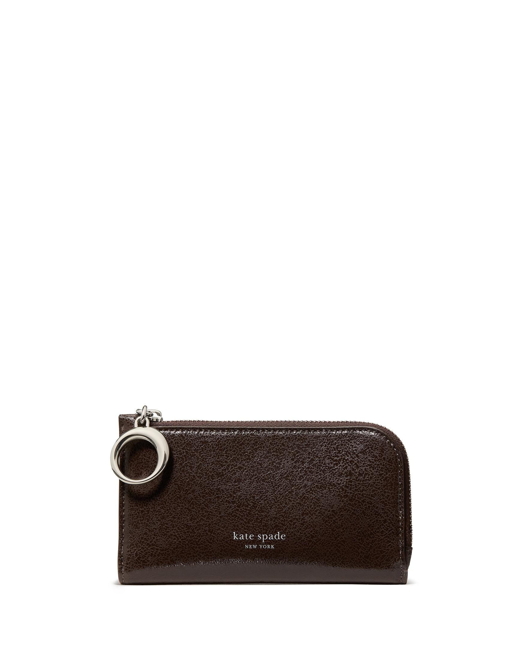KN027-Halo Glazed Small Bifold Wallet-Hot Fudge