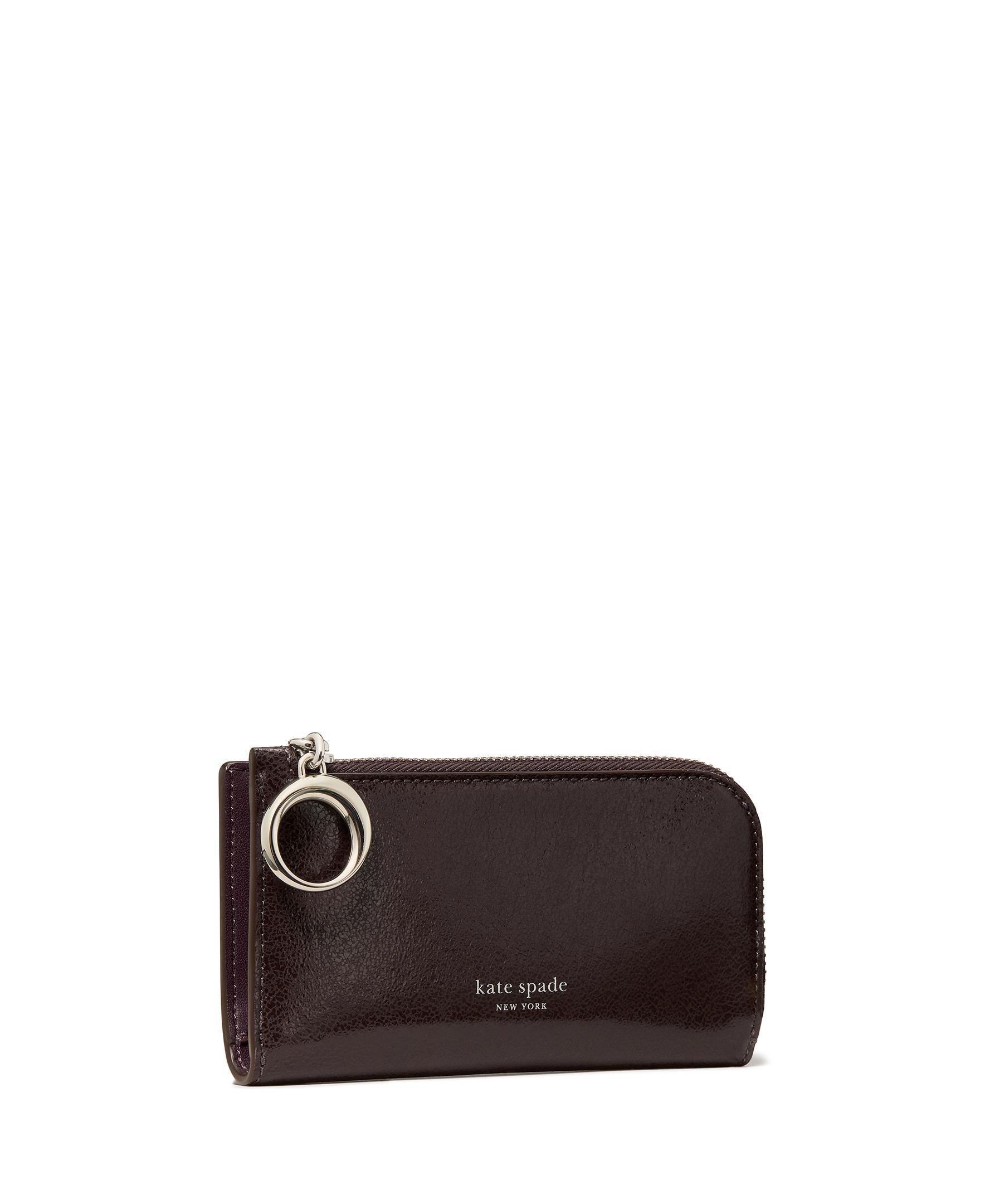 KN027-Halo Glazed Small Bifold Wallet-Hot Fudge