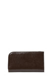 KN027-Halo Glazed Small Bifold Wallet-Hot Fudge