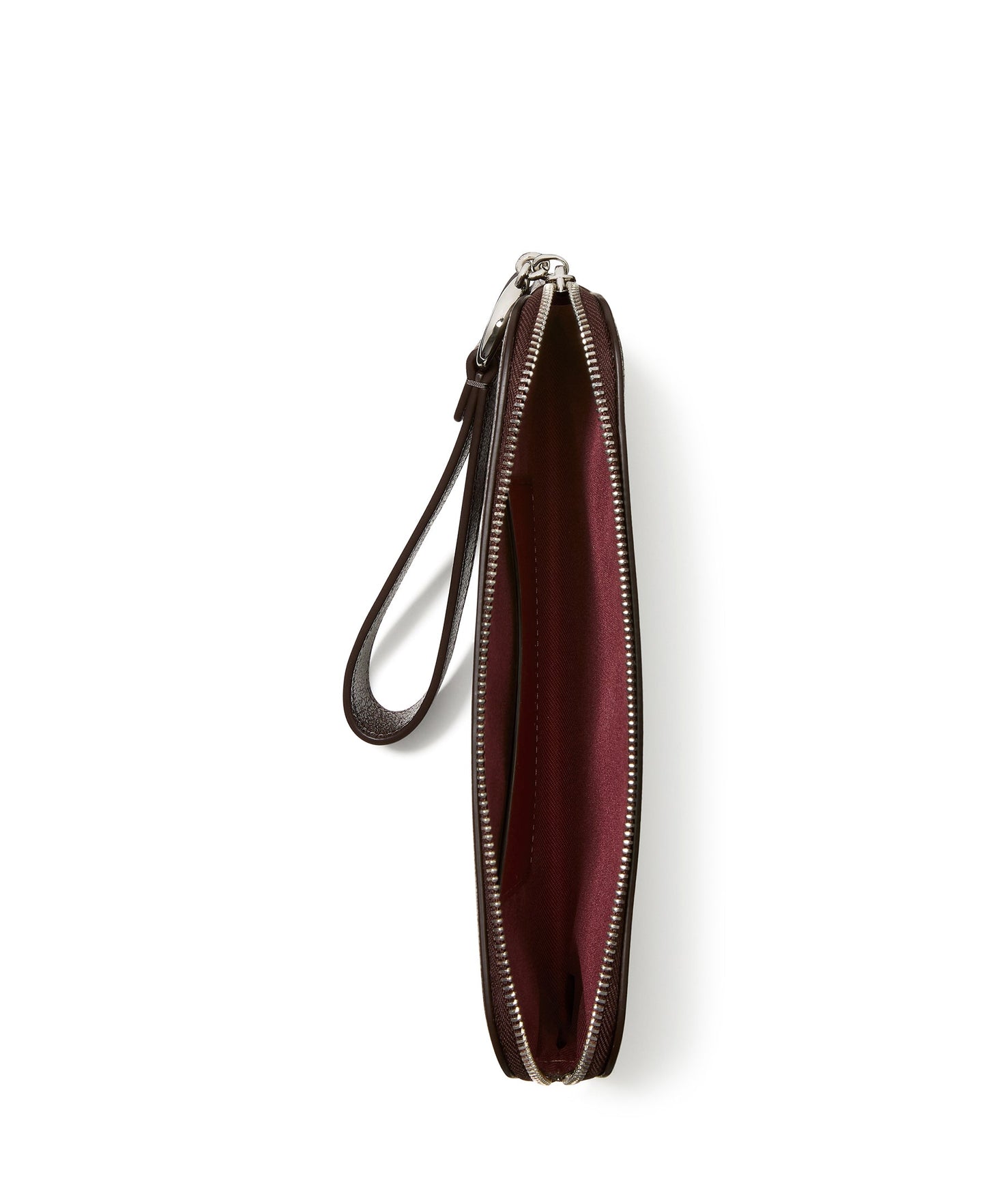 Halo Glazed Leather Medium Wristlet