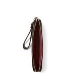 Halo Glazed Leather Medium Wristlet