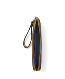 Halo Glazed Leather Medium Wristlet