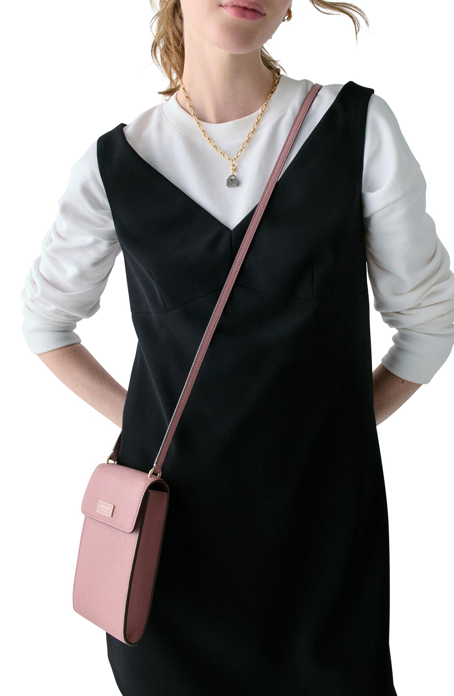 Serena Pebbled Leather Ns Phone Crossbody