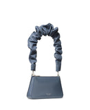 Grace Glazed Leather Pochette W Scrunchie Strap