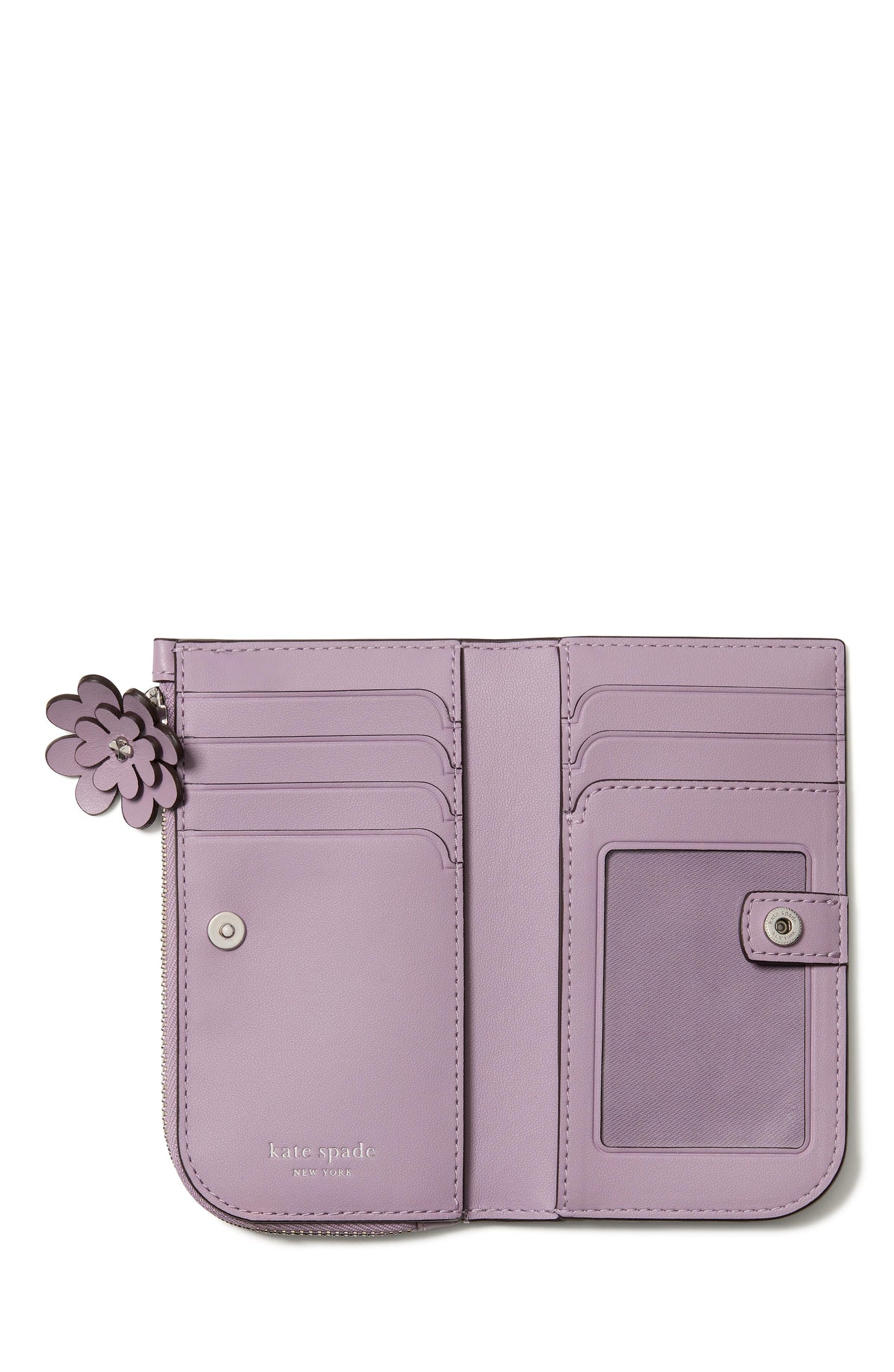 Devin Smooth Leather Small Slim Bifold Wallet W Novel Zip Pull
