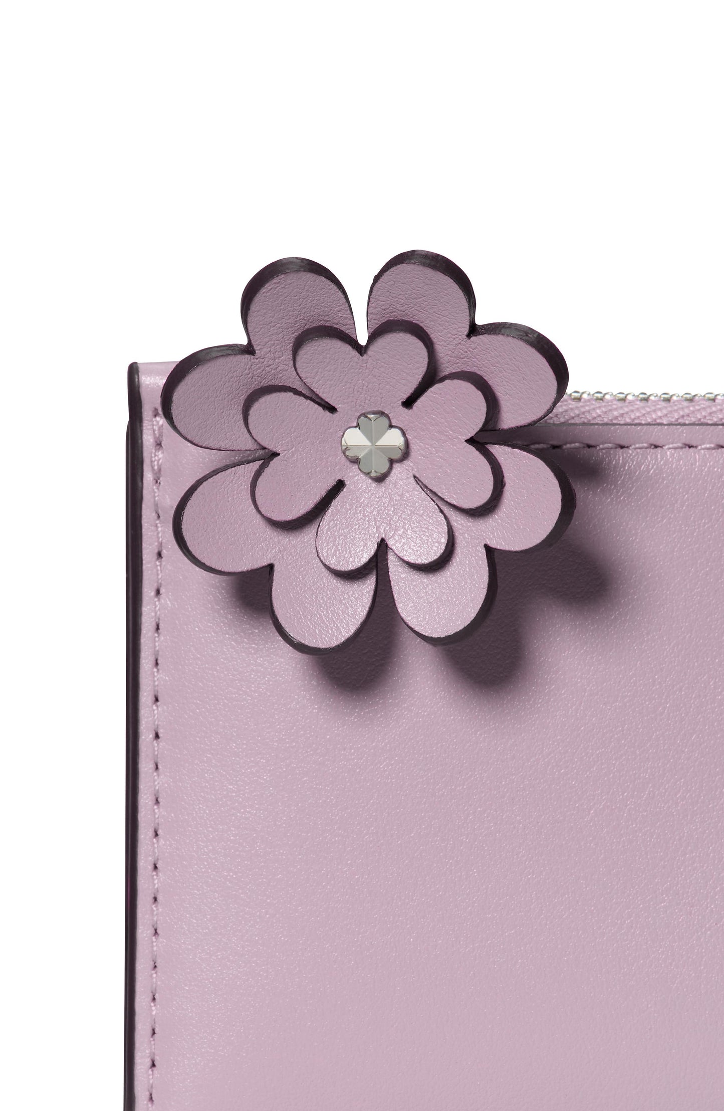 Devin Smooth Leather Small Slim Bifold Wallet W Novel Zip Pull