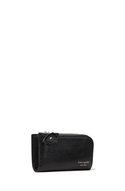 Devin Glazed Leather Small Slim Bifold Wallet W Novel Zip Pull