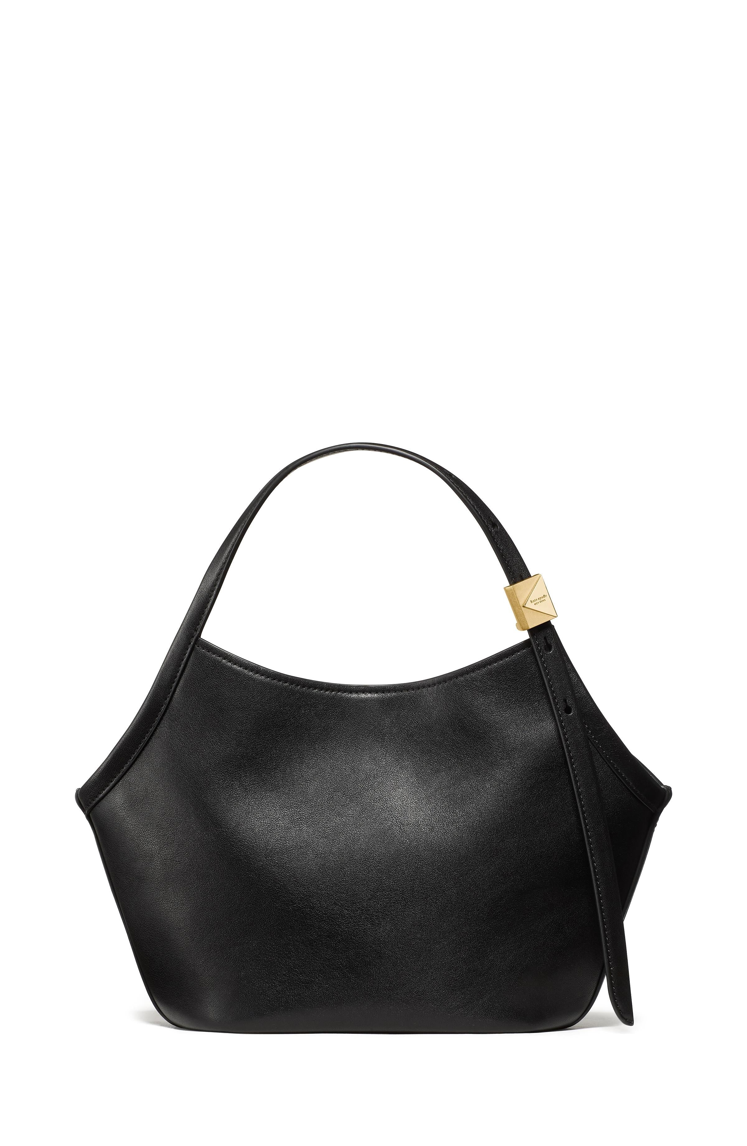 KN091-Deco Small Tulip Tote Bag-Black