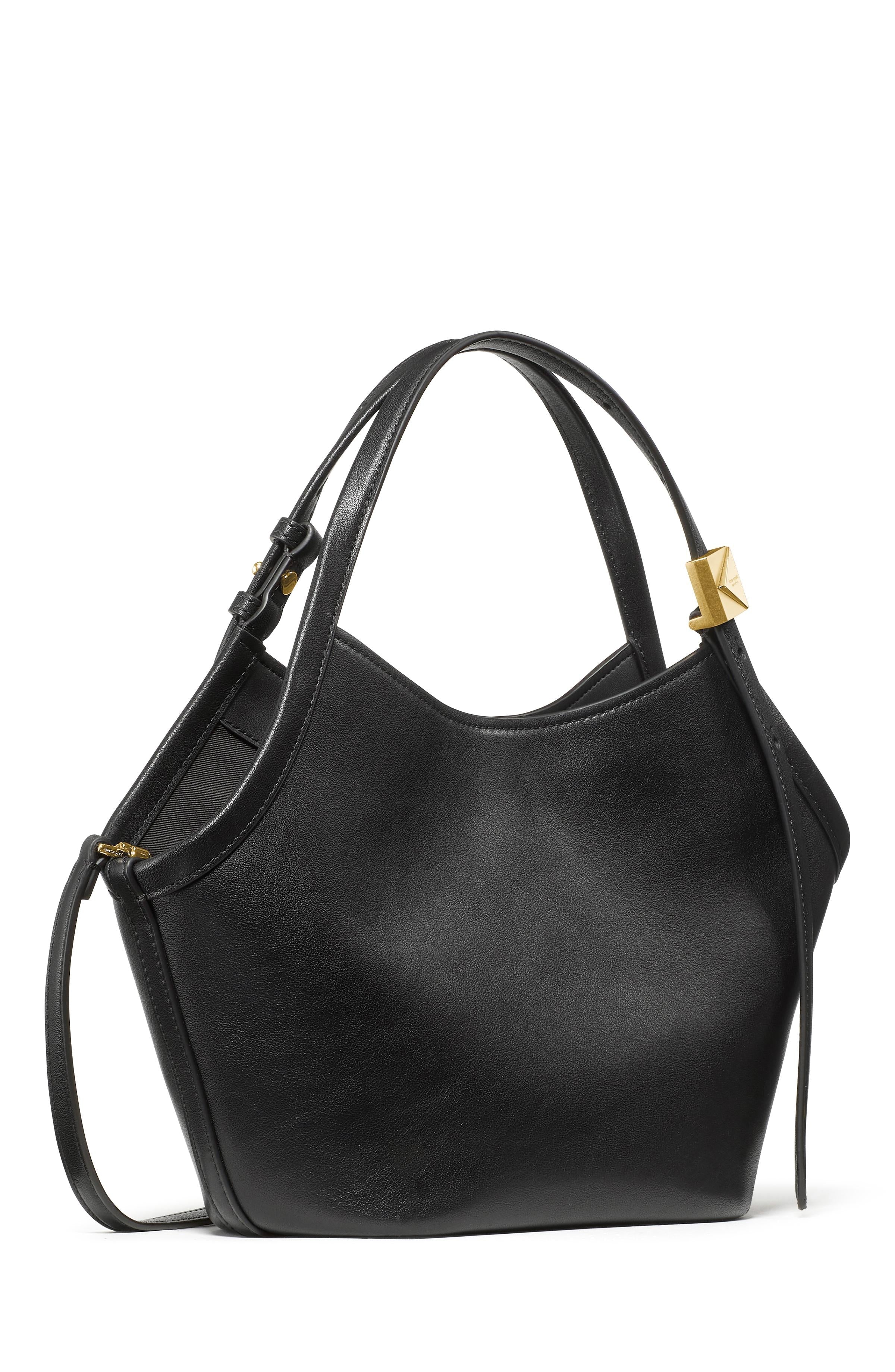 KN091-Deco Small Tulip Tote Bag-Black