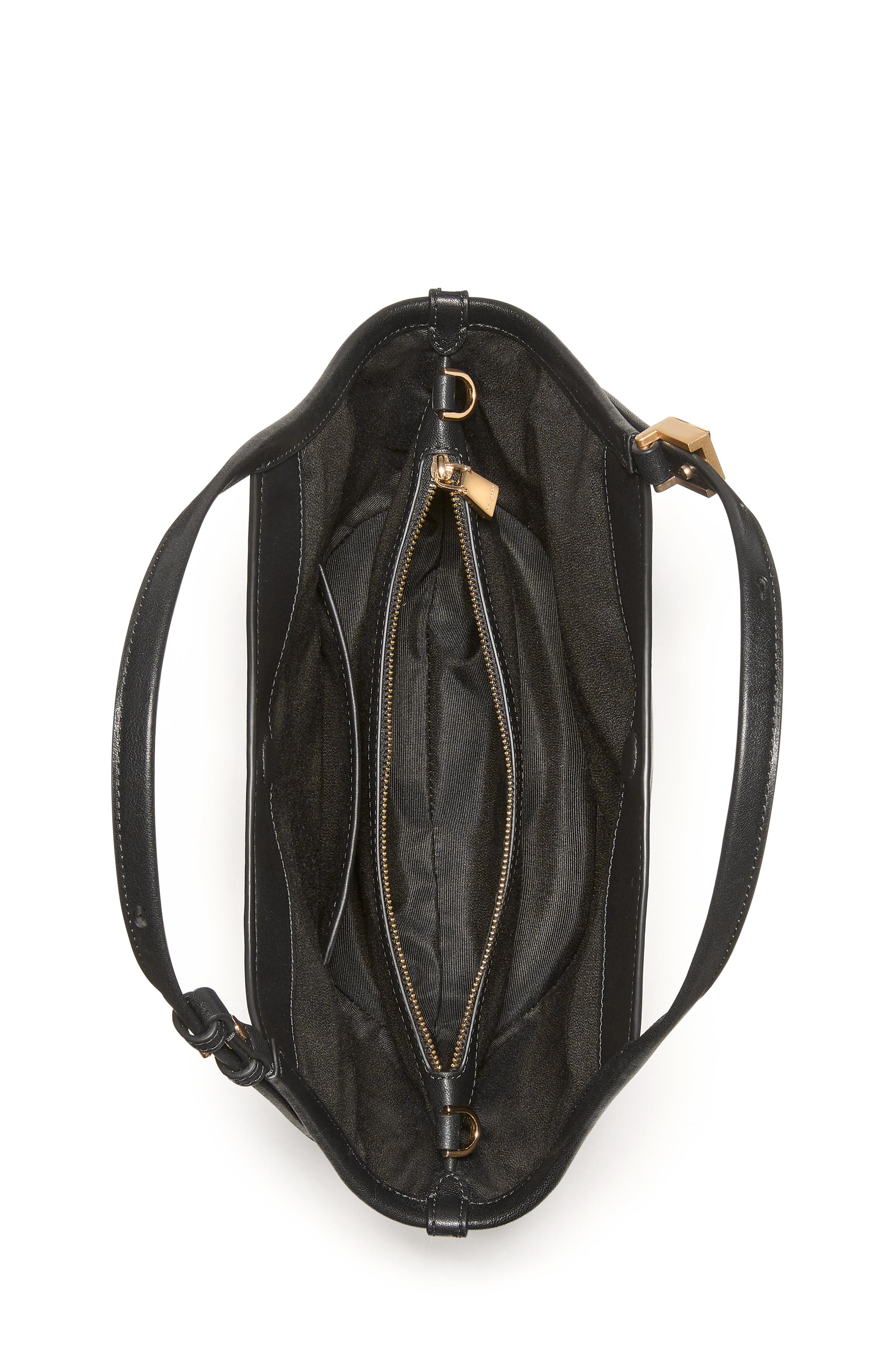 KN091-Deco Small Tulip Tote Bag-Black