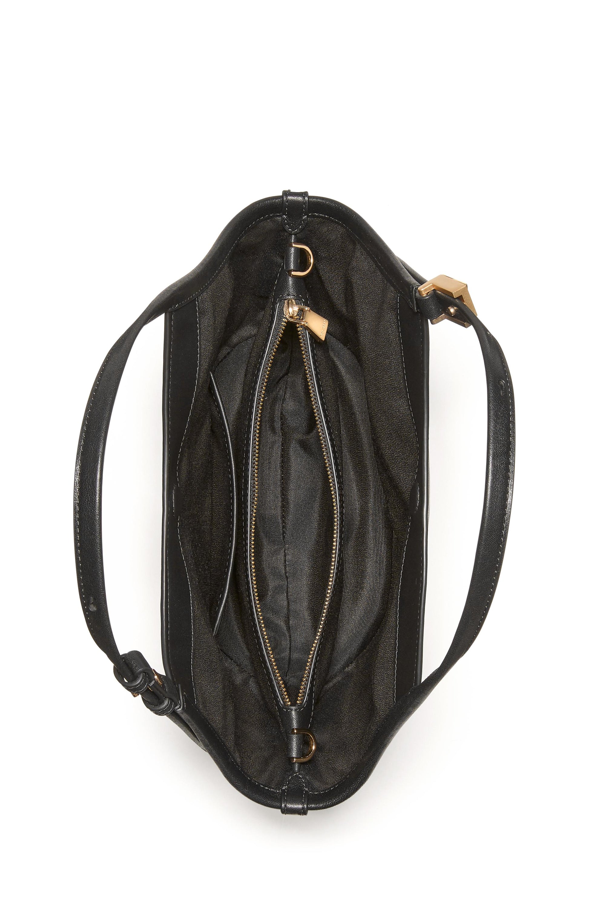 KN091-Deco Small Tulip Tote Bag-Black