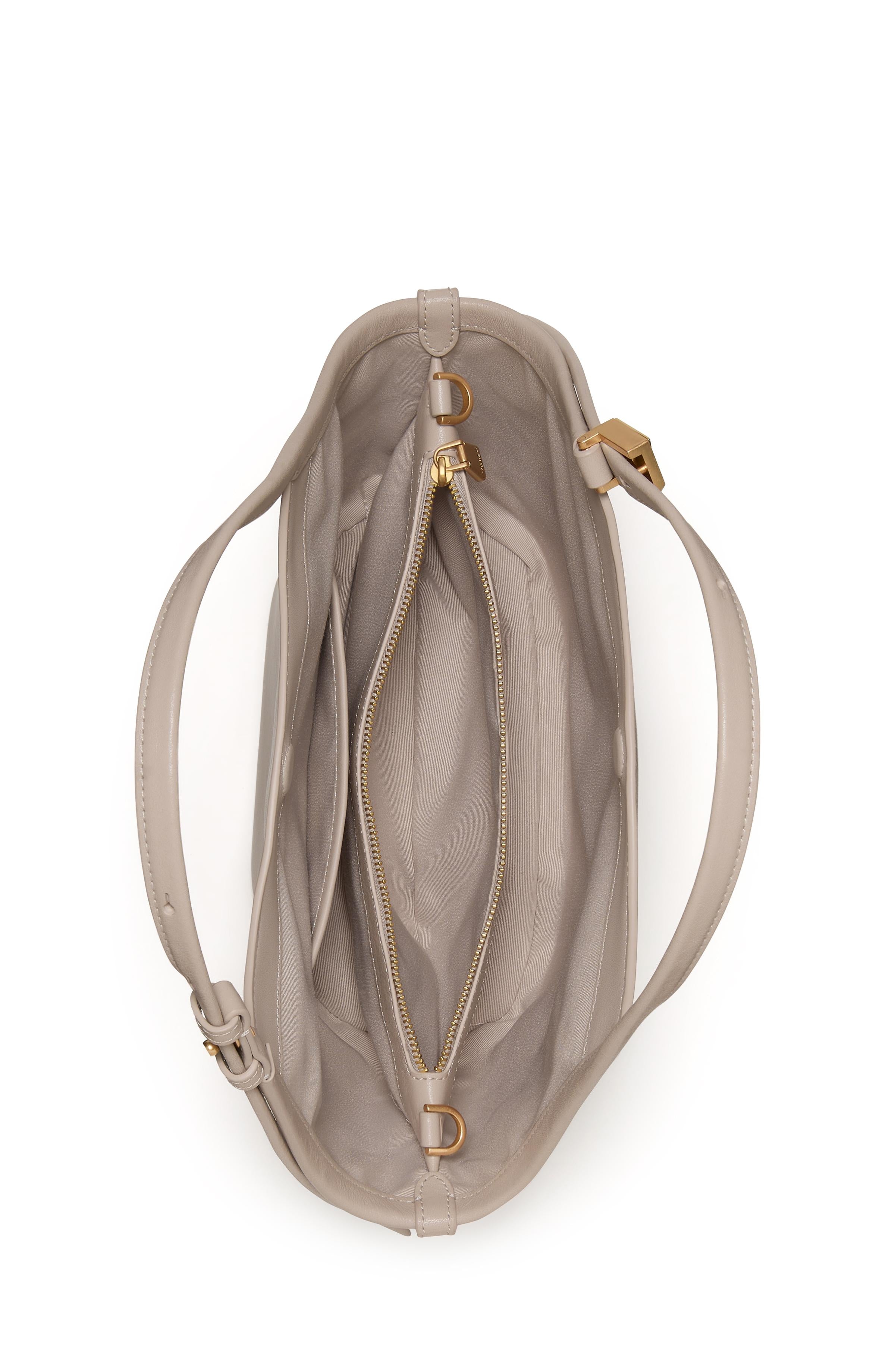 KN091-Deco Small Tulip Tote Bag-Quartz Pebble