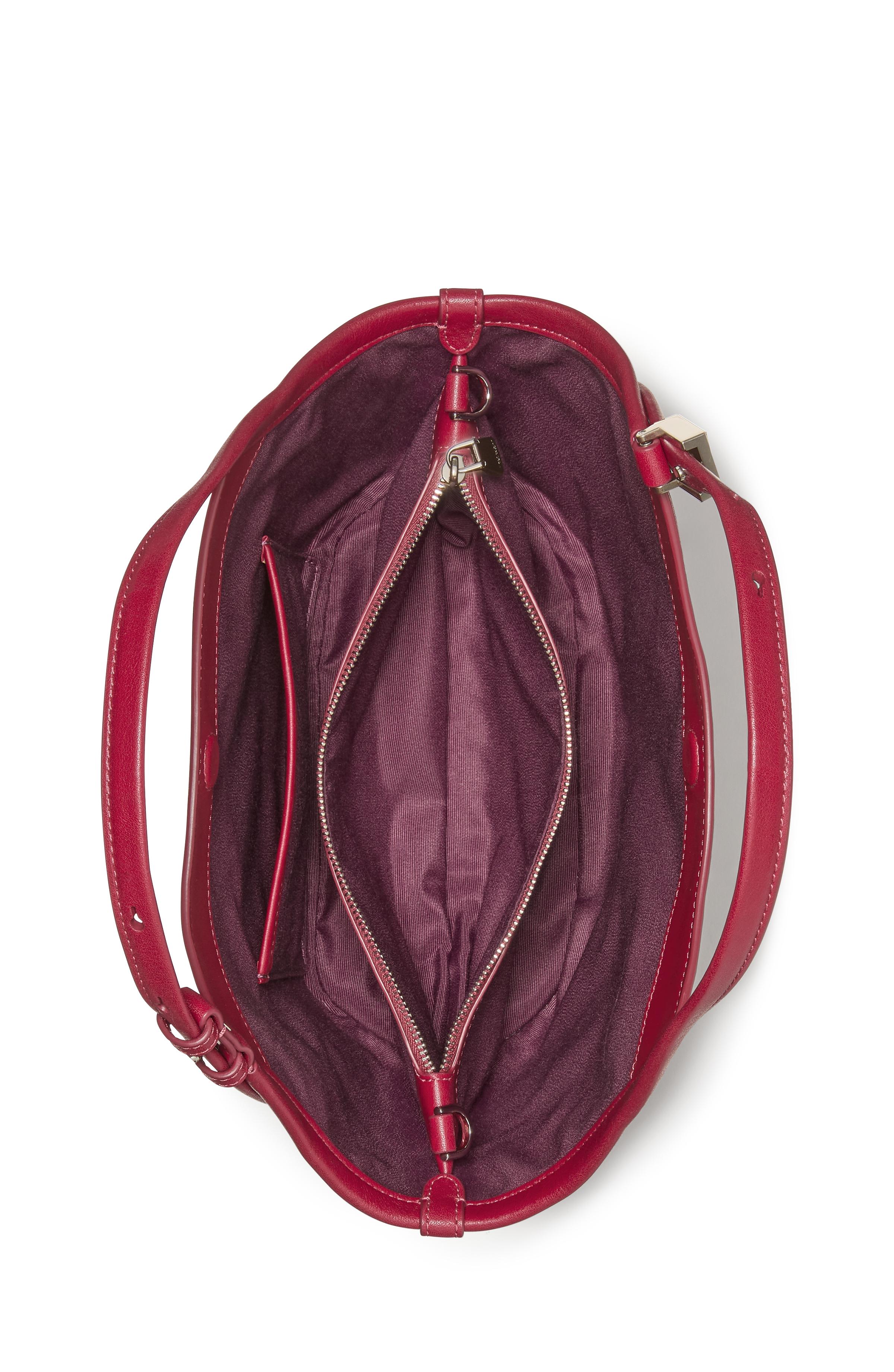 KN091-Deco Small Tulip Tote Bag-Red Jam