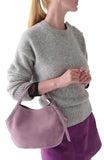 KN092-Deco Suede Small Tulip Tote Bag-Market Purple