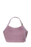 KN092-Deco Suede Small Tulip Tote Bag-Market Purple