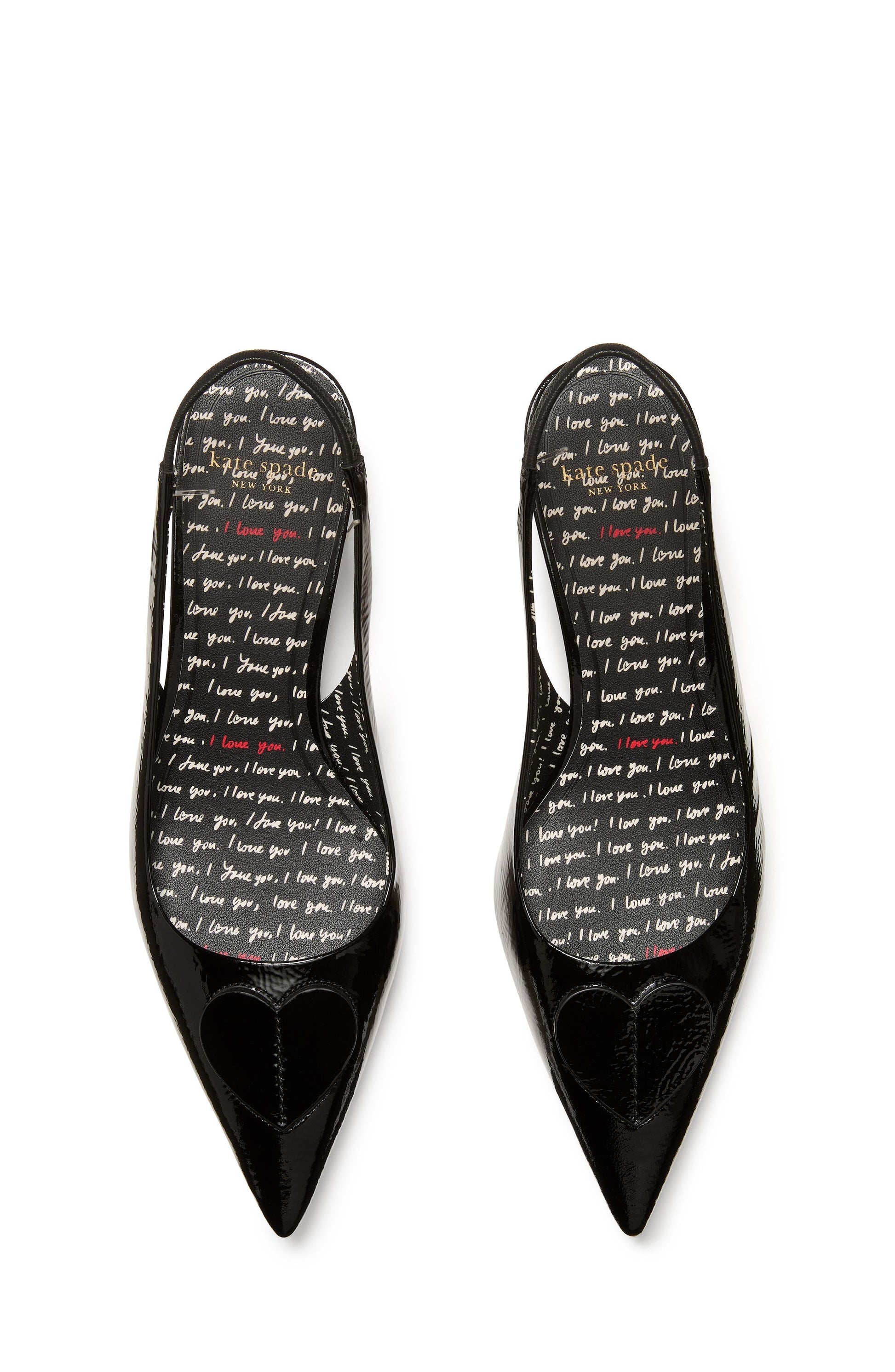 KN177-Lover Slingback Kitten Heel-Black