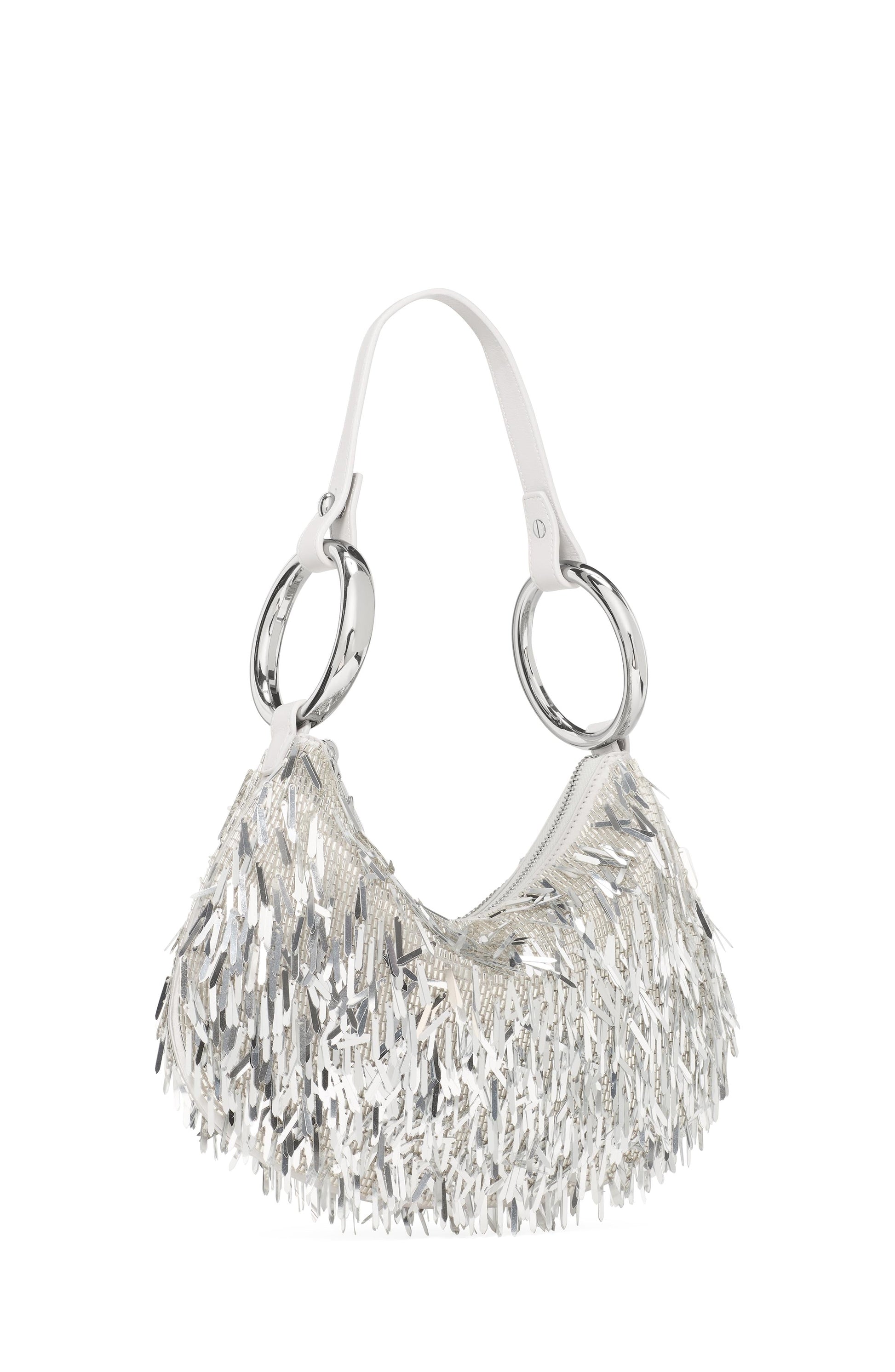 KN267-The Embellished Bangle Bag-Silver