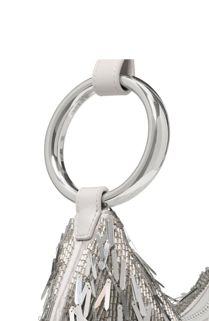 KN267-The Embellished Bangle Bag-Silver