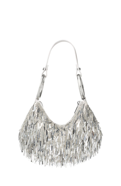KN267-The Embellished Bangle Bag-Silver
