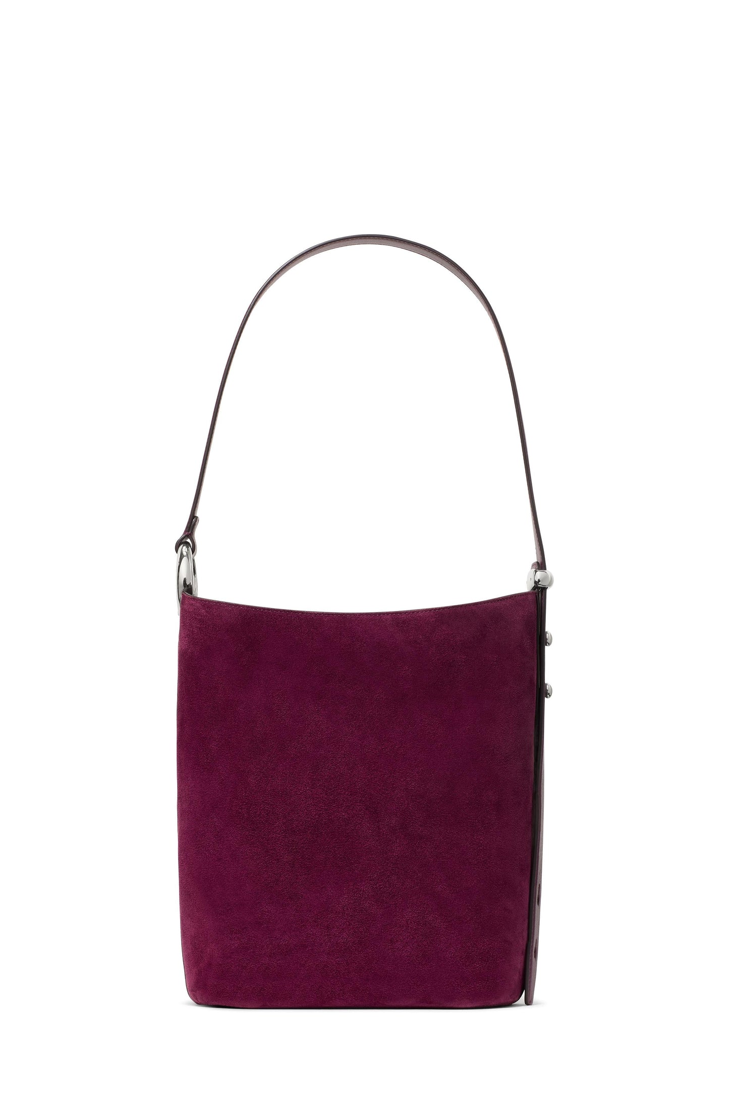 KN280-Halo Suede Bucket Bag-Purple Agate