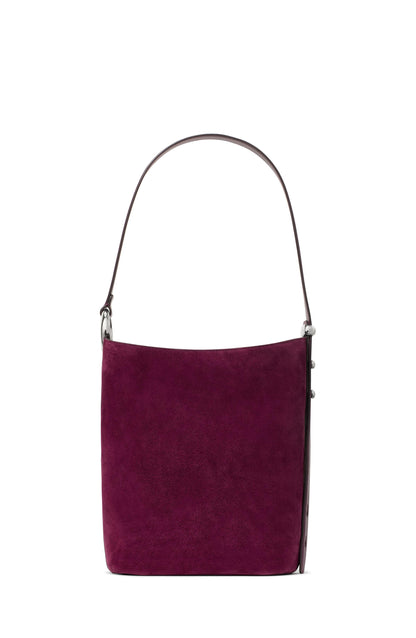 KN280-Halo Suede Bucket Bag-Purple Agate