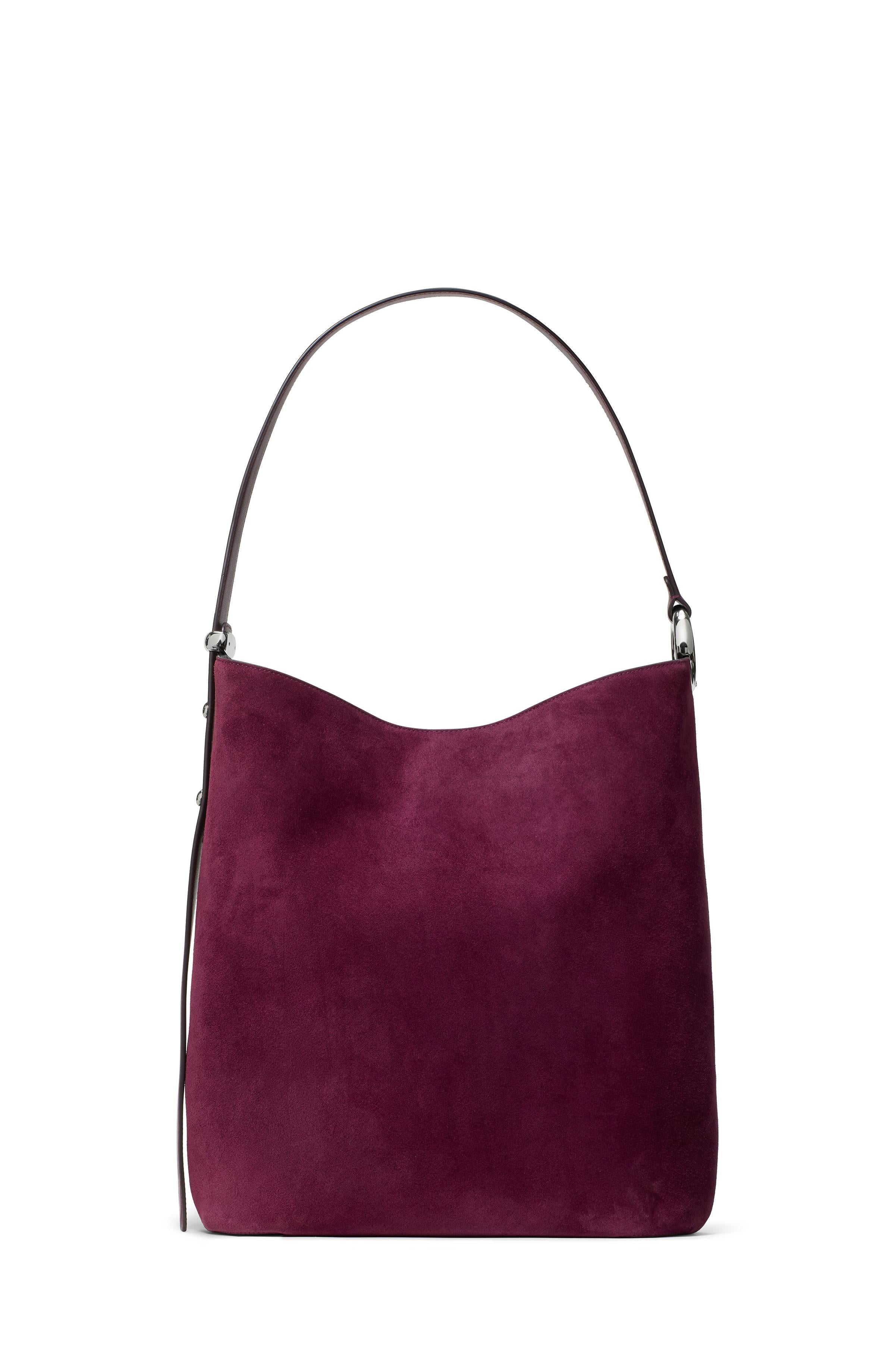 KN281-Halo Suede Large Bucket-Purple Agate