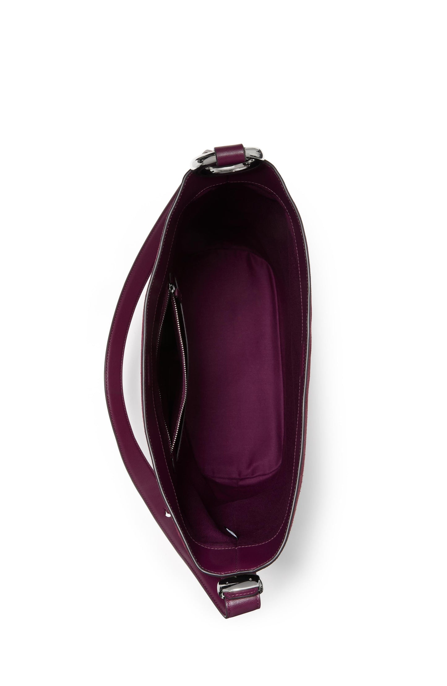 KN281-Halo Suede Large Bucket-Purple Agate