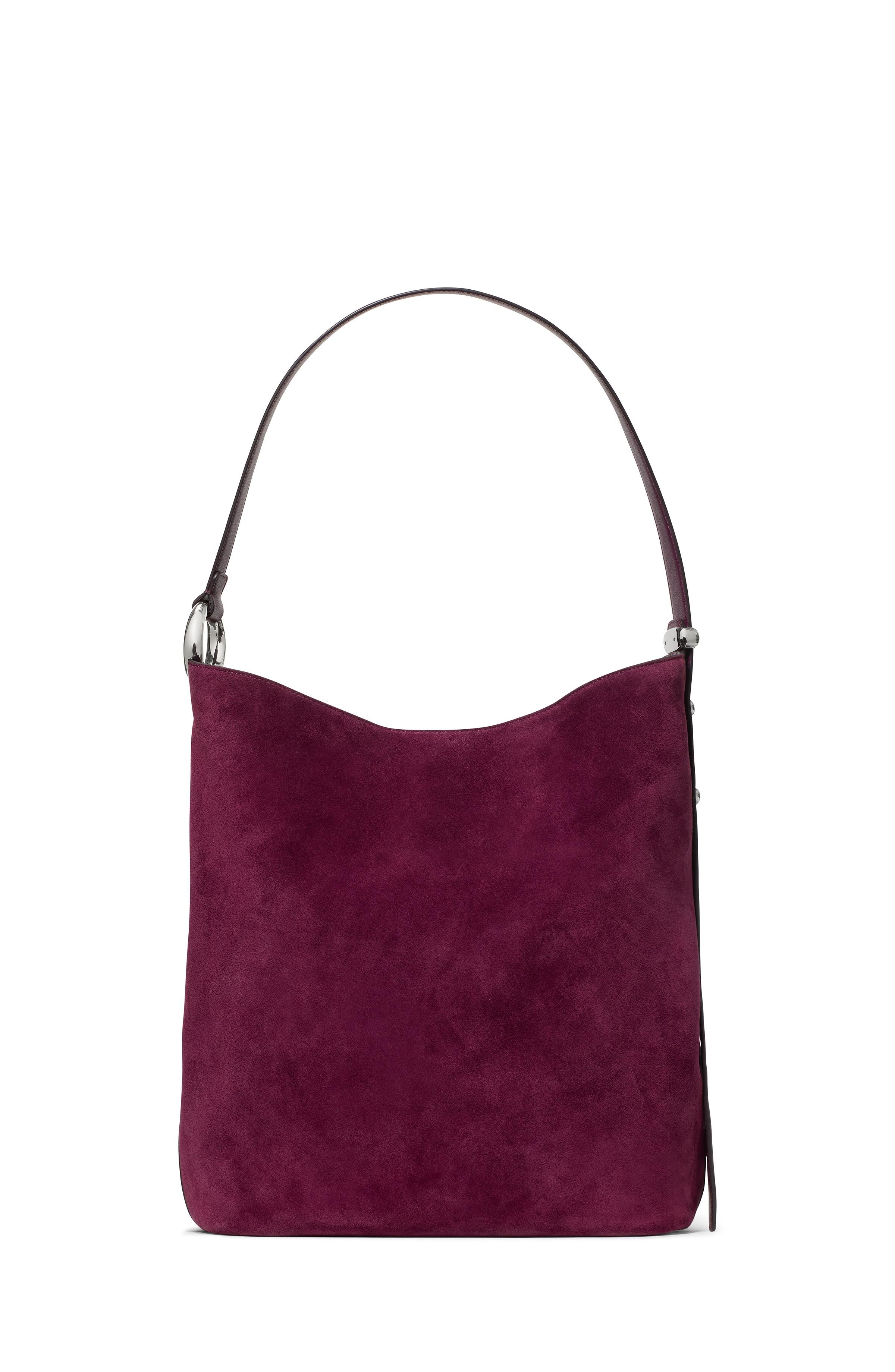 KN281-Halo Suede Large Bucket-Purple Agate