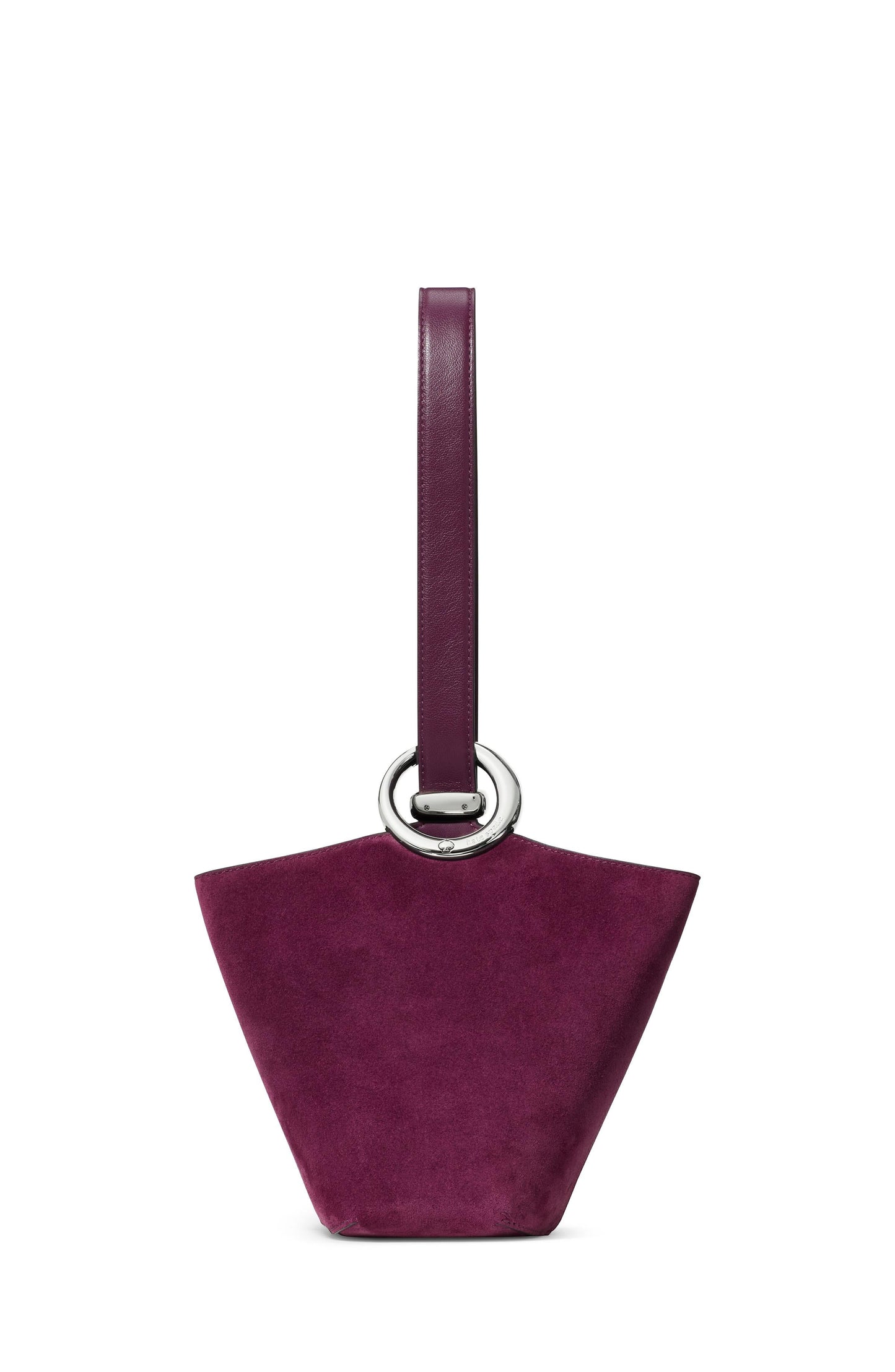 KN282-Halo Suede Mini Bucket Bag-Purple Agate