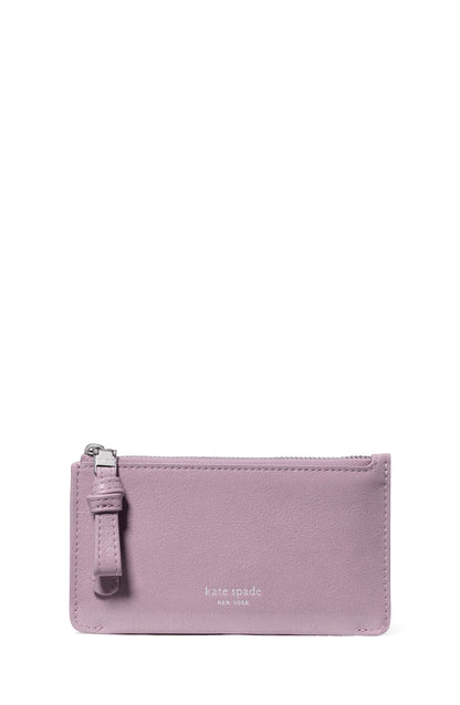 KN334-Loop East West Zip Card Case-Market Purple
