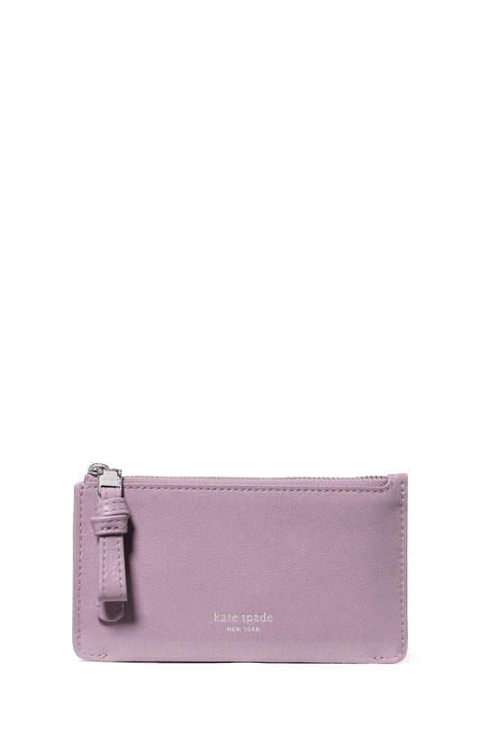 KN334-Loop East West Zip Card Case-Market Purple