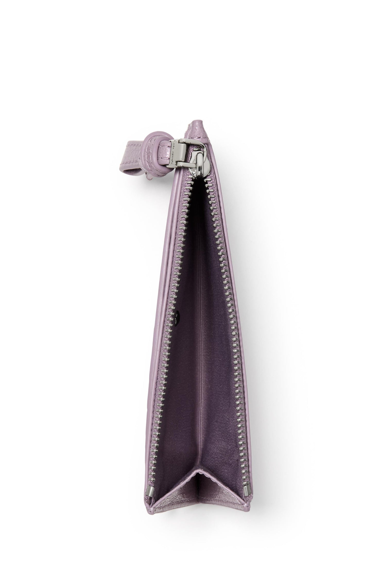 KN334-Loop East West Zip Card Case-Market Purple
