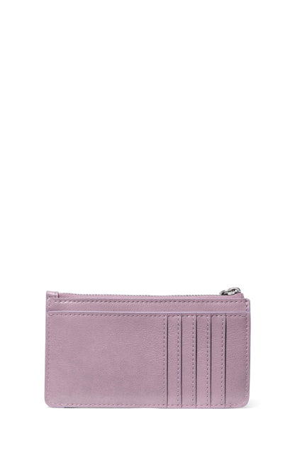 KN334-Loop East West Zip Card Case-Market Purple