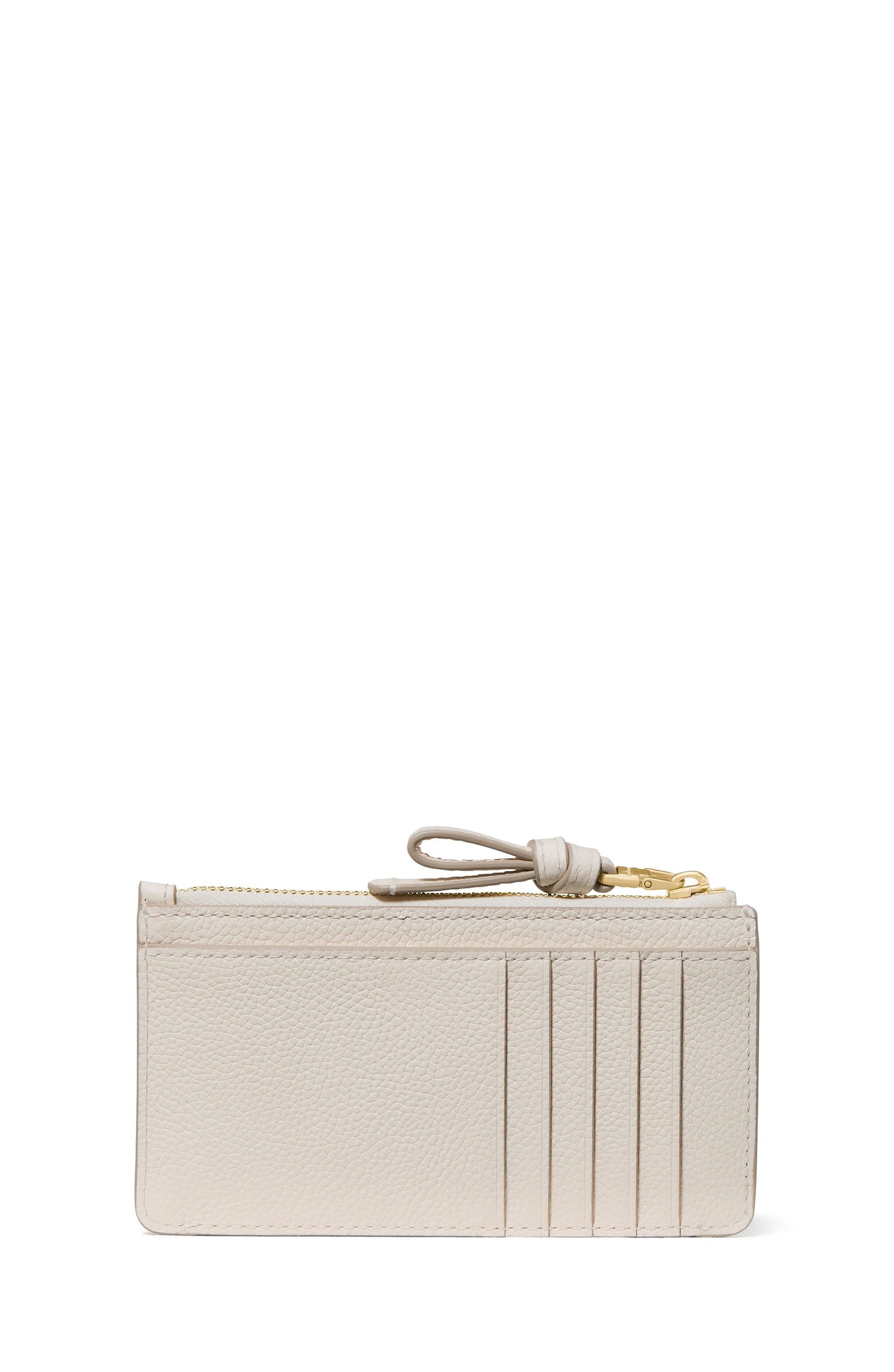 KN335-Loop East West Zip Card Case-Cashew Milk